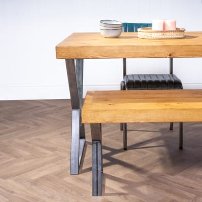 Chunky-Rustic-Dining-Table-with-Hourglass-Leg-2