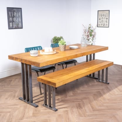 Chunky-Rustic-Dining-Table-with-Pantheon-Legs-4