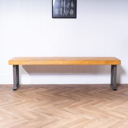 Chunky-Rustic-Bench-with-Pantheon-Legs-4