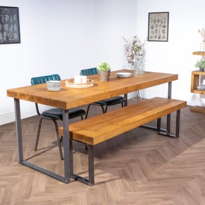 Chunky-Rustic-Dining-Table-with-Square-Legs-4