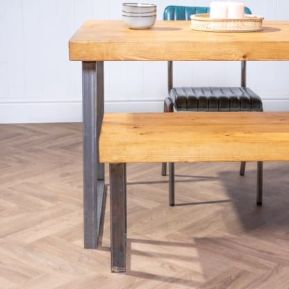 Chunky-Rustic-Dining-Table-with-Square-Legs-2