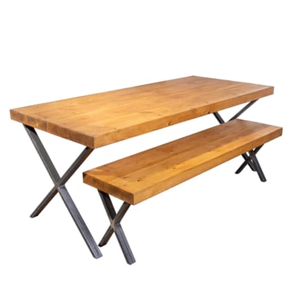Chunky-Rustic-Dining-Table-with-X-Legs-4