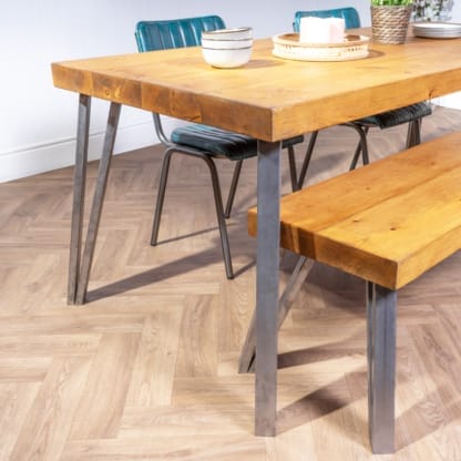 Chunky-Rustic-Dining-Table-with-Angled-Box-Hairpin-Legs-3