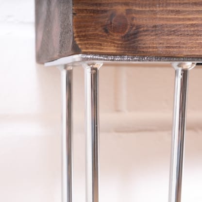 Reclaimed-Timber-Chunky-Console-Table-with-Chrome-Hairpin-Leg-7