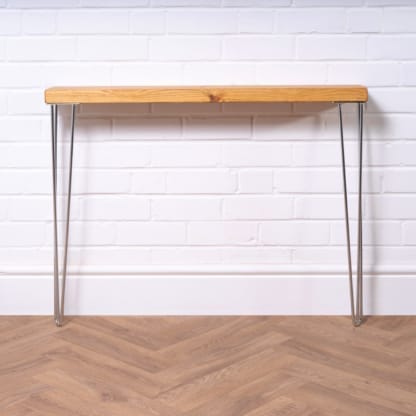 Reclaimed-Timber-Console-Table-with-Chrome-Hairpin-Legs-6