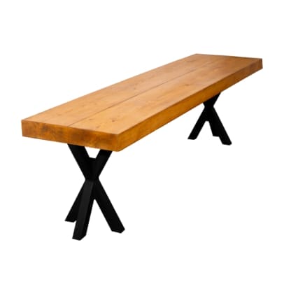 Chunky-Rustic-Bench-with-XX-Legs-14