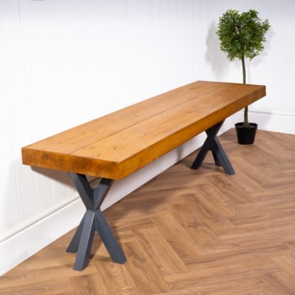 Chunky-Rustic-Bench-with-XX-Legs-13
