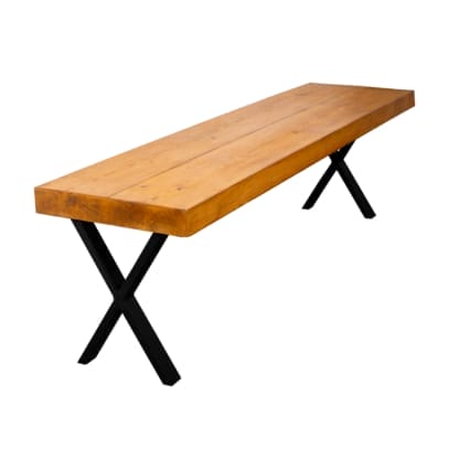 Chunky-Rustic-Bench-with-X-Legs-11