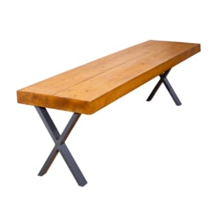 Chunky-Rustic-Bench-with-X-Legs-13