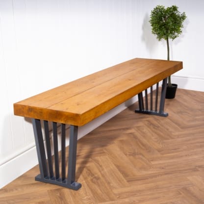 Chunky-Rustic-Bench-with-Spoked-Legs-12