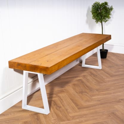 Chunky-Rustic-Bench-with-Trapezium-Legs-14