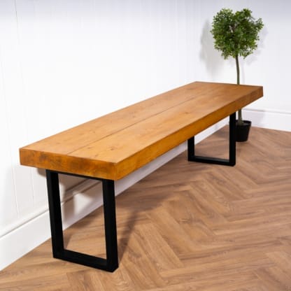 Chunky-Rustic-Bench-with-Square-Legs-14