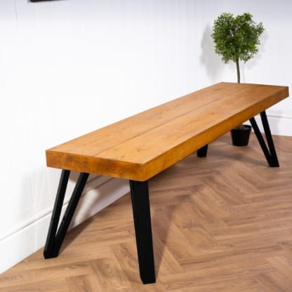 Chunky-Rustic-Bench-with-Angled-Box-Hairpin-Legs-11
