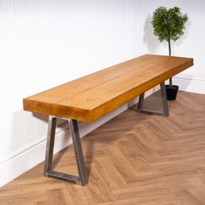 Chunky-Rustic-Bench-with-Trapezium-Legs-16