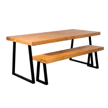 Chunky-Rustic-Dining-Table-with-Trapezium-Legs-12