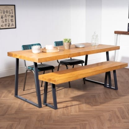Chunky-Rustic-Dining-Table-with-Trapezium-Legs-14