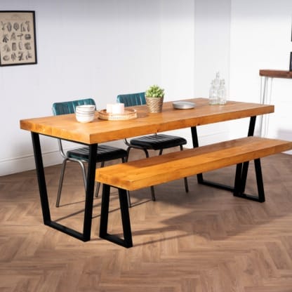 Chunky-Rustic-Dining-Table-with-Reverse-Trapezium-Legs-15