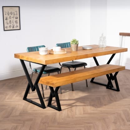 Chunky-Rustic-Dining-Table-with-Hourglass-Legs-10