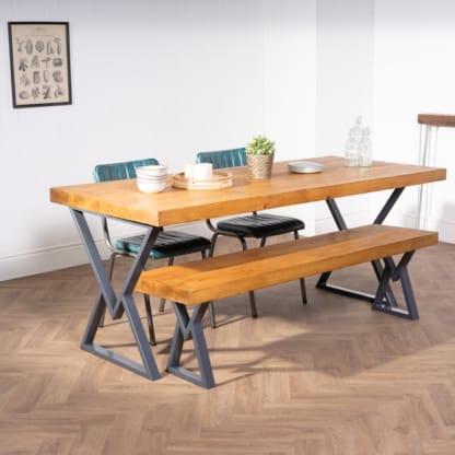 Chunky-Rustic-Dining-Table-with-Hourglass-Legs-11