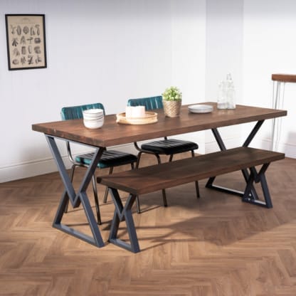 Rustic-Dining-Table-with-Hourglass-Legs-10