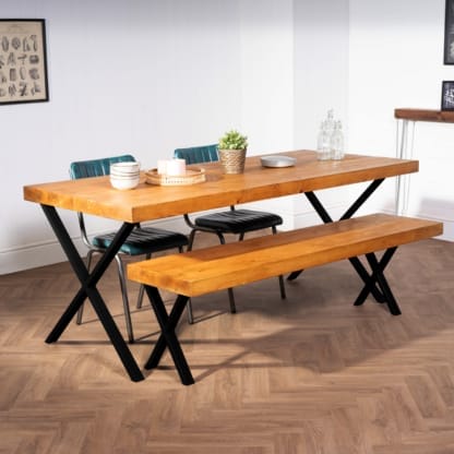 Chunky-Rustic-Dining-Table-with-X-Legs-12