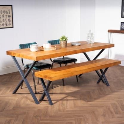 Chunky-Rustic-Dining-Table-with-X-Legs-10
