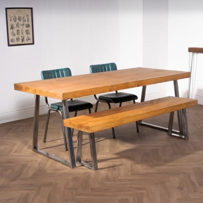 Chunky-Rustic-Dining-Table-with-Trapezium-Legs-22