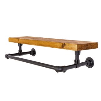 Elbow-Clothes-Rail-With-Solid-Wooden-Shelf-Industrial-Powder-Coated-Pipe-Style