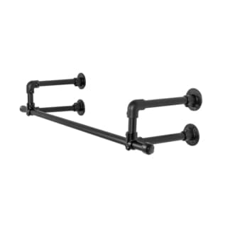 Double-Hanging-Clothes-Rail-Industrial-Powder-Coated-Pipe-Style-3