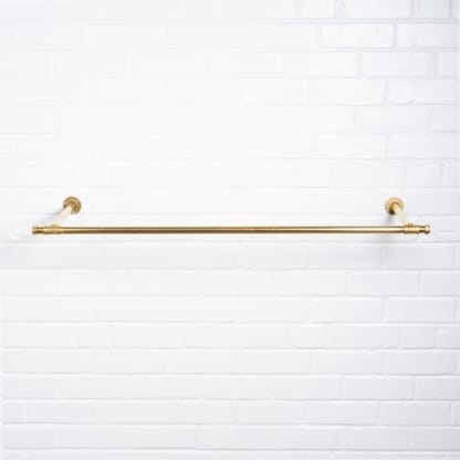 Tee-Clothes-Rail-Industrial-Brass-Pipe-Style
