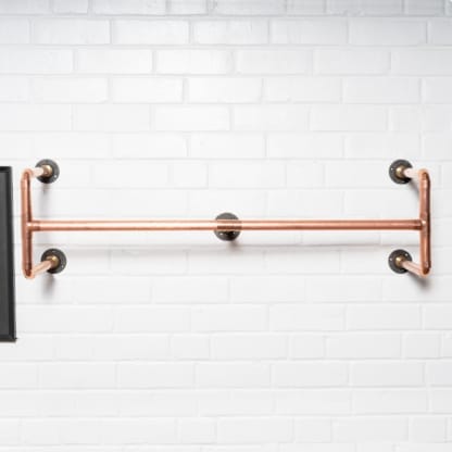 Wall-Mounted-Twin-Rail-Industrial-Copper-Pipe-Style