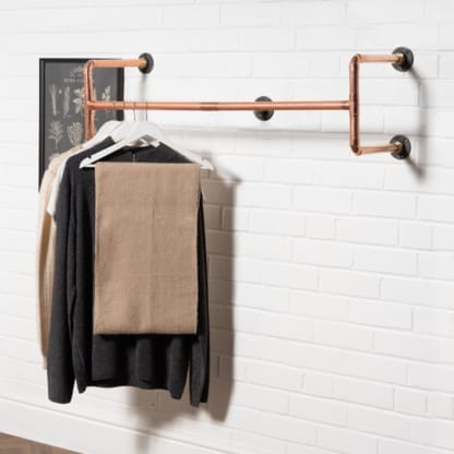 Wall-Mounted-Twin-Rail-Industrial-Copper-Pipe-Style-2