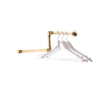 Drop-Level-Straight-Clothes-Rails-Solid-Brass-Pipe-Style-2