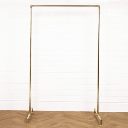 Free-Standing-Clothing-Rail-Solid-Brass-Pipe-Style-5