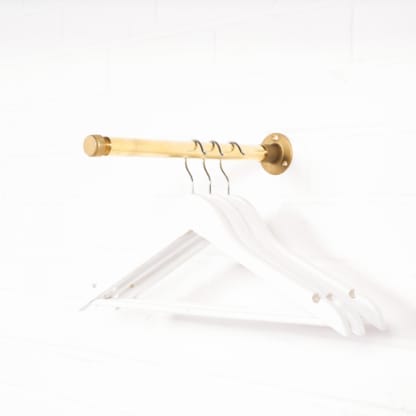 Straight-Clothing-Rail-Wall-Mounted-Clothing-Rod-Solid-Brass-Pipe-Style-3