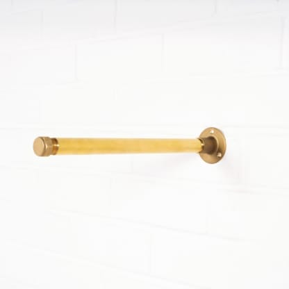 Straight-Clothing-Rail-Wall-Mounted-Clothing-Rod-Solid-Brass-Pipe-Style