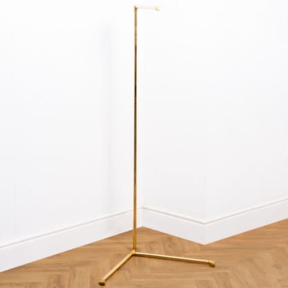 Free-Standing-Display-Corner-Clothing-Rail-Solid-Brass-Pipe-Style-3