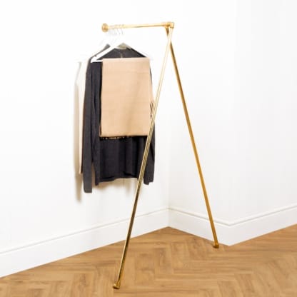 Wall-Mounted-Split-Clothing-Rail-Solid-Brass-Pipe-Style