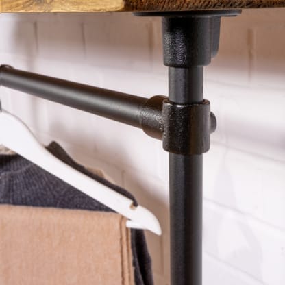Free-Standing-Clothing-Rail-with-Wooden-Shelf-5