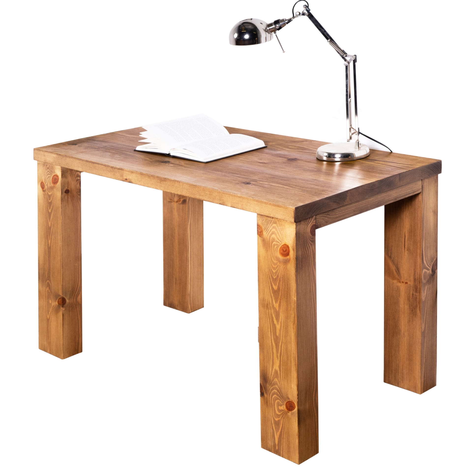 Rustic solid store wood desk