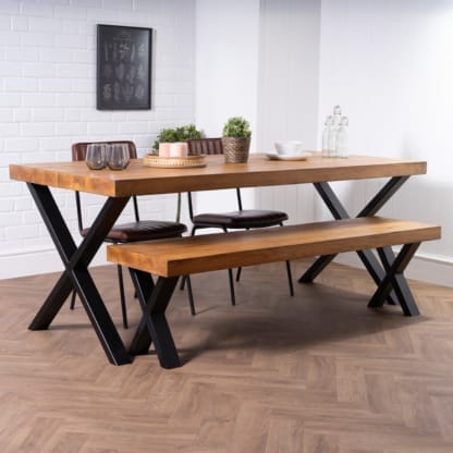 Chunky-Rustic-Dining-Table-with-Chunky-X-Legs-3