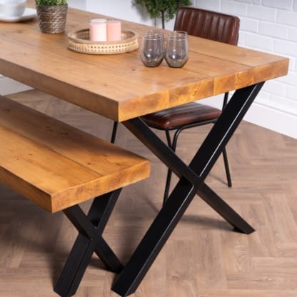 Chunky-Rustic-Dining-Table-with-Chunky-X-Legs-4