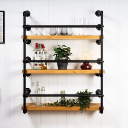 Rustic-Style-Drinks-Cabinet-Industrial Powder-Coated-Pipe-Style-5