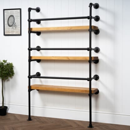 Wall-and-Floor-Mounted-Drinks-Cabinet-Industrial-Powder-Coated-Pipe-Style-2