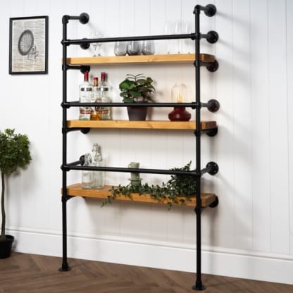 Wall-and-Floor-Mounted-Drinks-Cabinet-Industrial-Powder-Coated-Pipe-Style-4