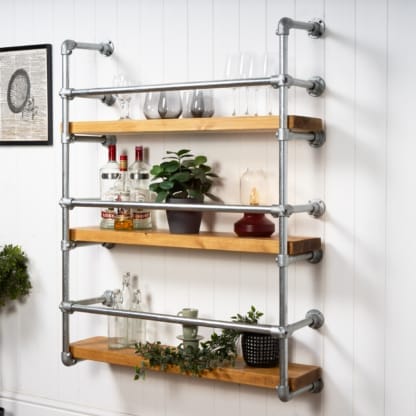 Wall-Mounted-Drinks-Cabinet-Industrial-Silver-Pipe-Style-3