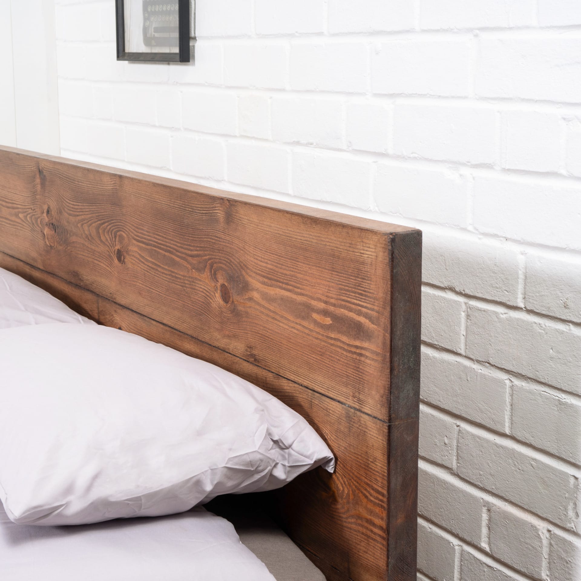 Solid oak store headboard queen