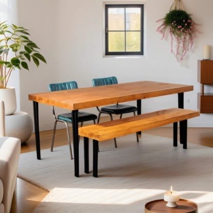 Chunky-Rustic-Dining-Table-with-Straight-Box-Hairpin-Legs-61
