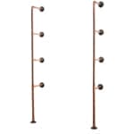Floor-Mounted-Shelving-Unit-Without-Shelves-Copper-Pipe-Style