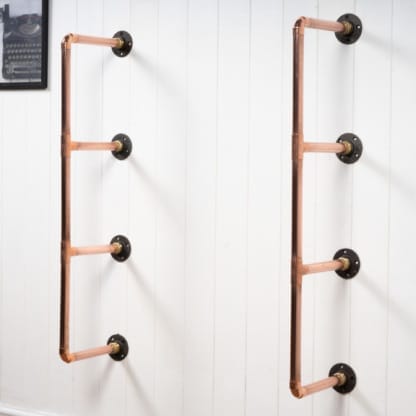 Tiered-Shelving-Unit-Without-Shelves-Thick-Copper-Pipe-Style-2